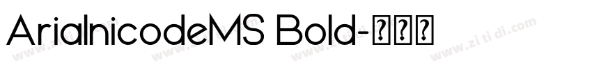 ArialnicodeMS Bold字体转换